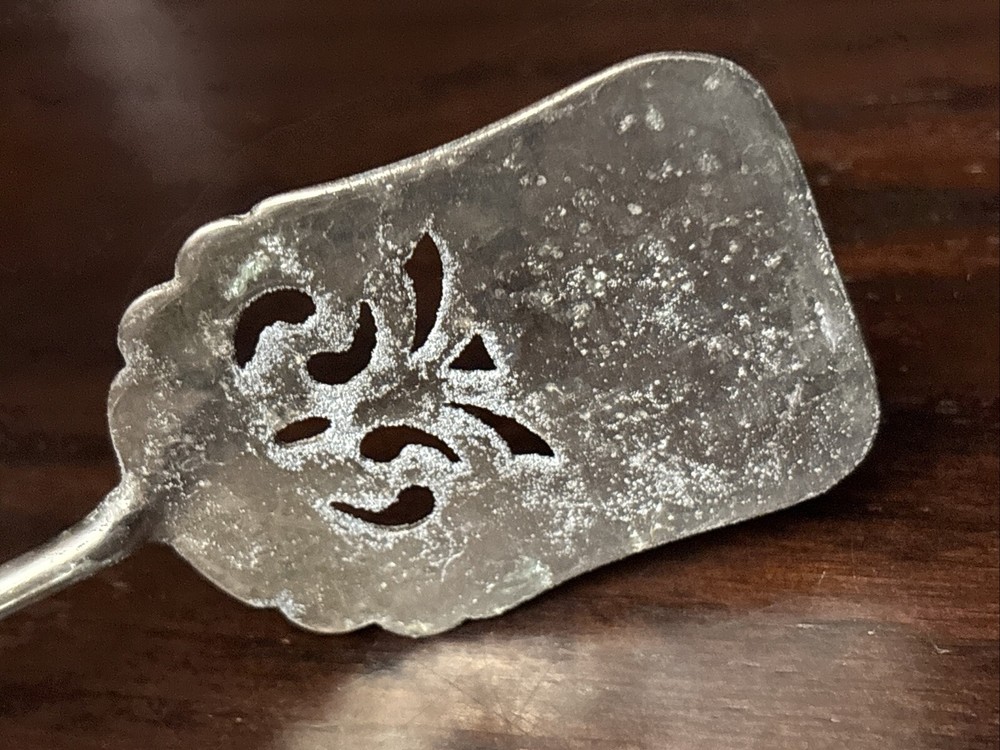 Vintage Silver Plated Leonard All Purpose Tongs Sandwich Italy Needs Polished