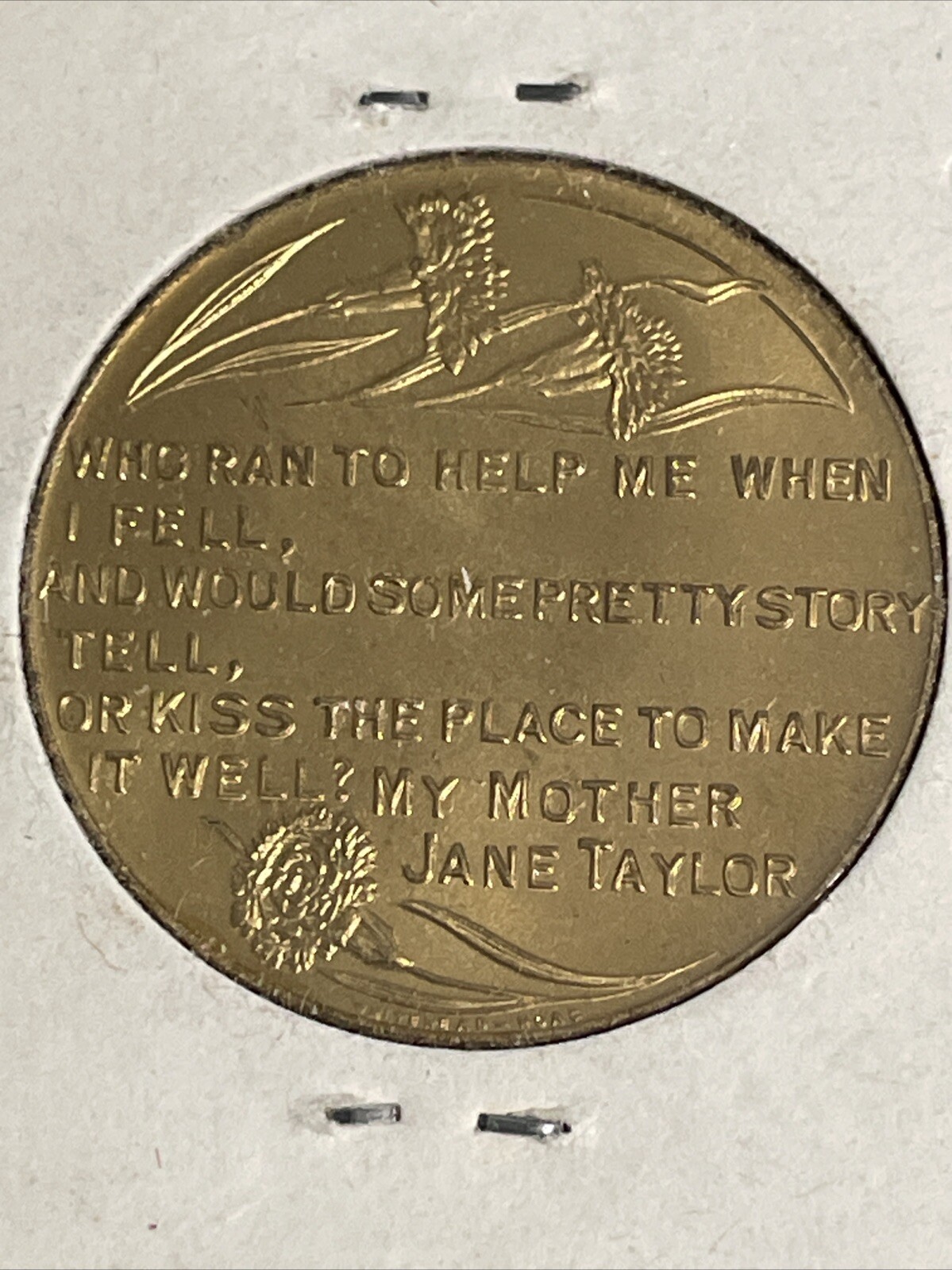 Vintage “Mother” Jane Taylor Token Hollywood Florida