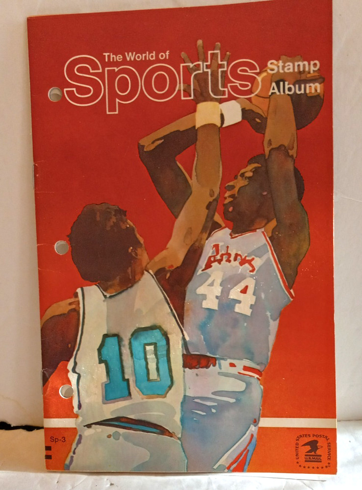THE WORLD OF SPORTS STAMP ALBUM 1974 USPS COUNTRY & OLYMPICS STAMPS INCLUDED