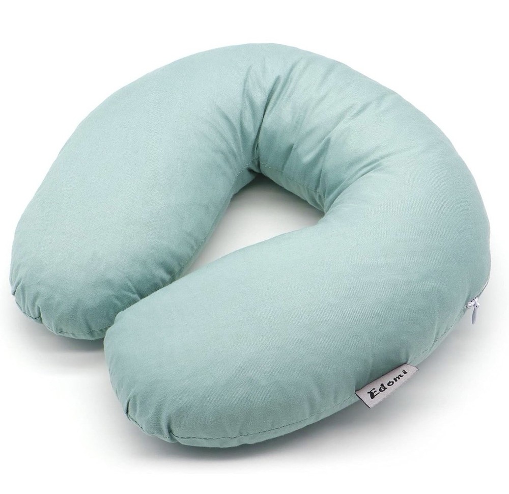 Edomi Buckwheat Hulls U Shaped Neck Pillow