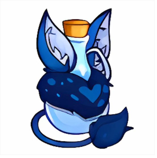 Neopets - Blue Varwolf Morphing Potion - Virtual Item - Fast and Safe