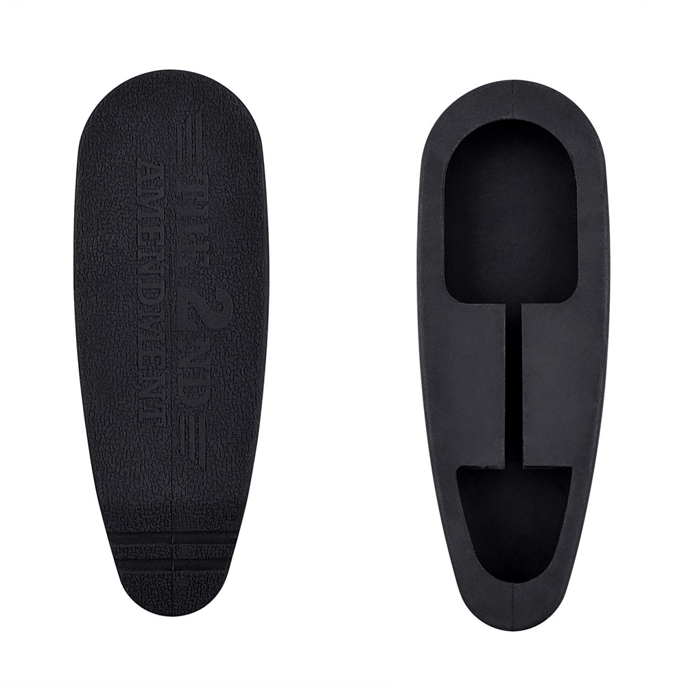 Text ‘THE 2ND AMENDMENT’ Rubber Combat Butt Pad, Recoil Reducing Pad