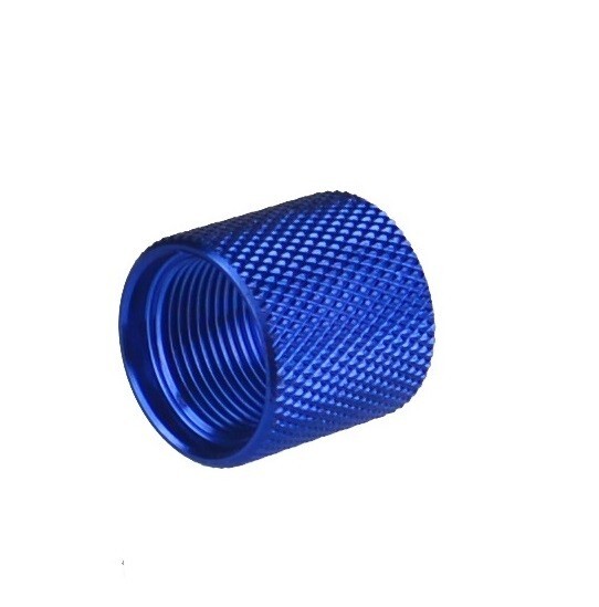 9/16x24 TPI Thread, Thread Protector Aluminum Anodized Blue