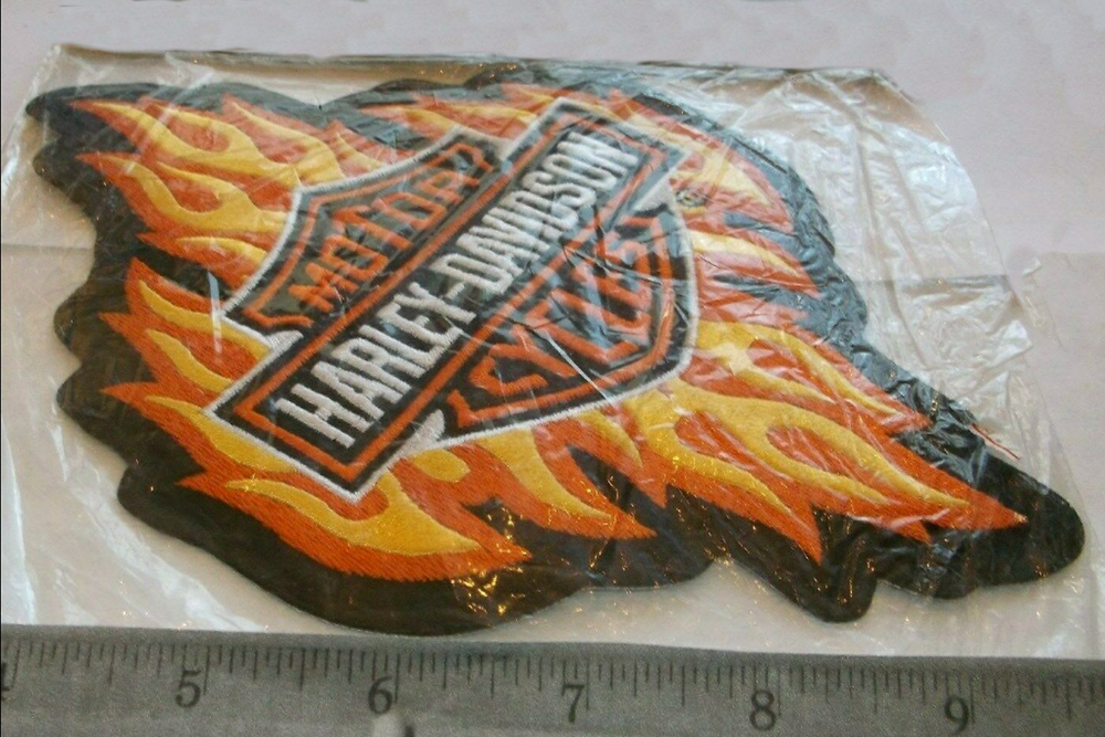 Harley Davidson Flame Bar & Shield Patch