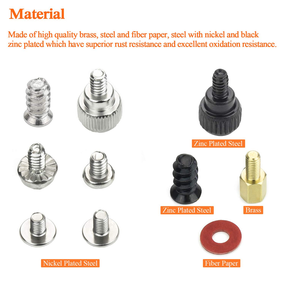 360 Pieces Computer Standoffs Screws Assortment Kit for Hard Drive Computer Case