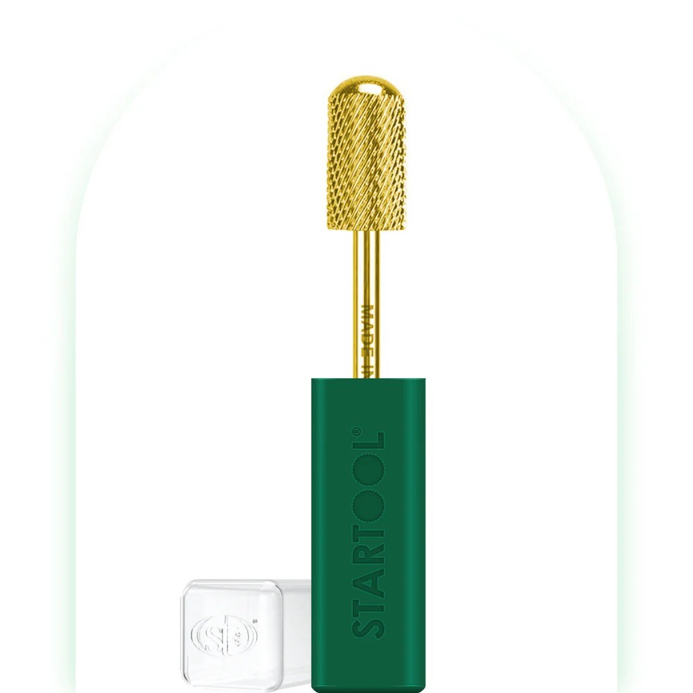StarTool Nail Drill Bit - Round Top Small Barrel - Medium - Gold