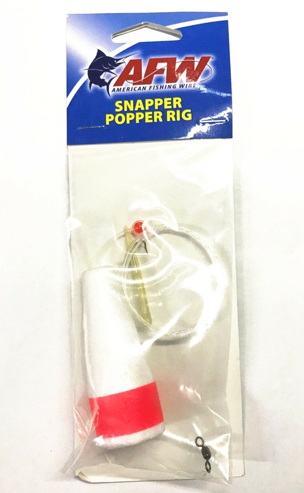 AFW Snapper Poppers Rig - 1 per pack