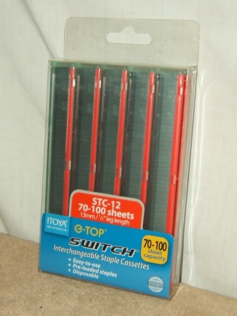 Itoya e-Top Switch Interchangeable Staple Cassettes STC-12 ~