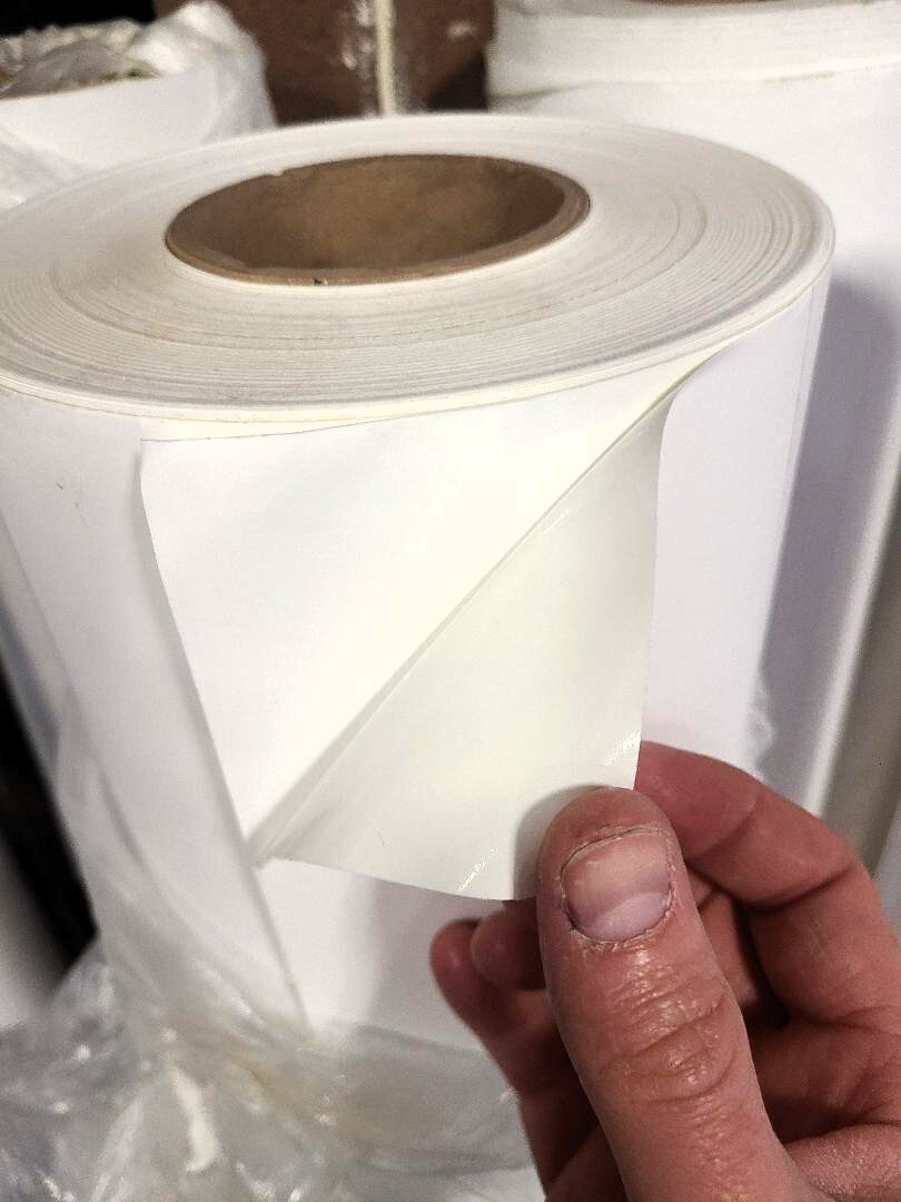 3.4 mil Paint Spray Mask Stencil Vehicle Auto Vinyl Self-Adhesive Yellow & White