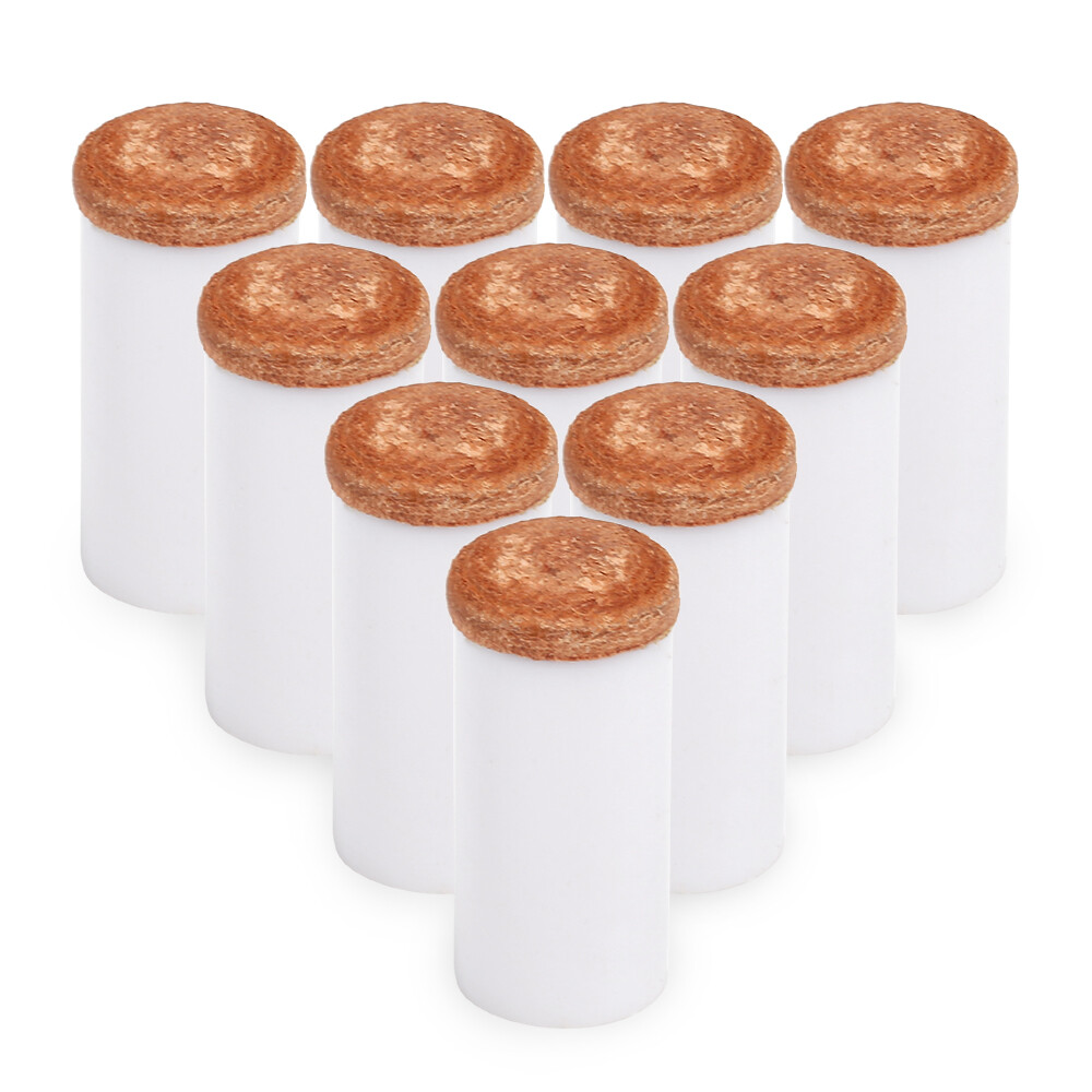 10PCS Pool Tips Hard Stick Ferrules Billiard Head 12MM S1W3