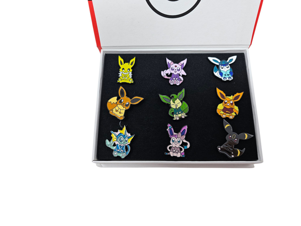 Pokémon Enamel Pins Eeveelution Eevee Evolution Set