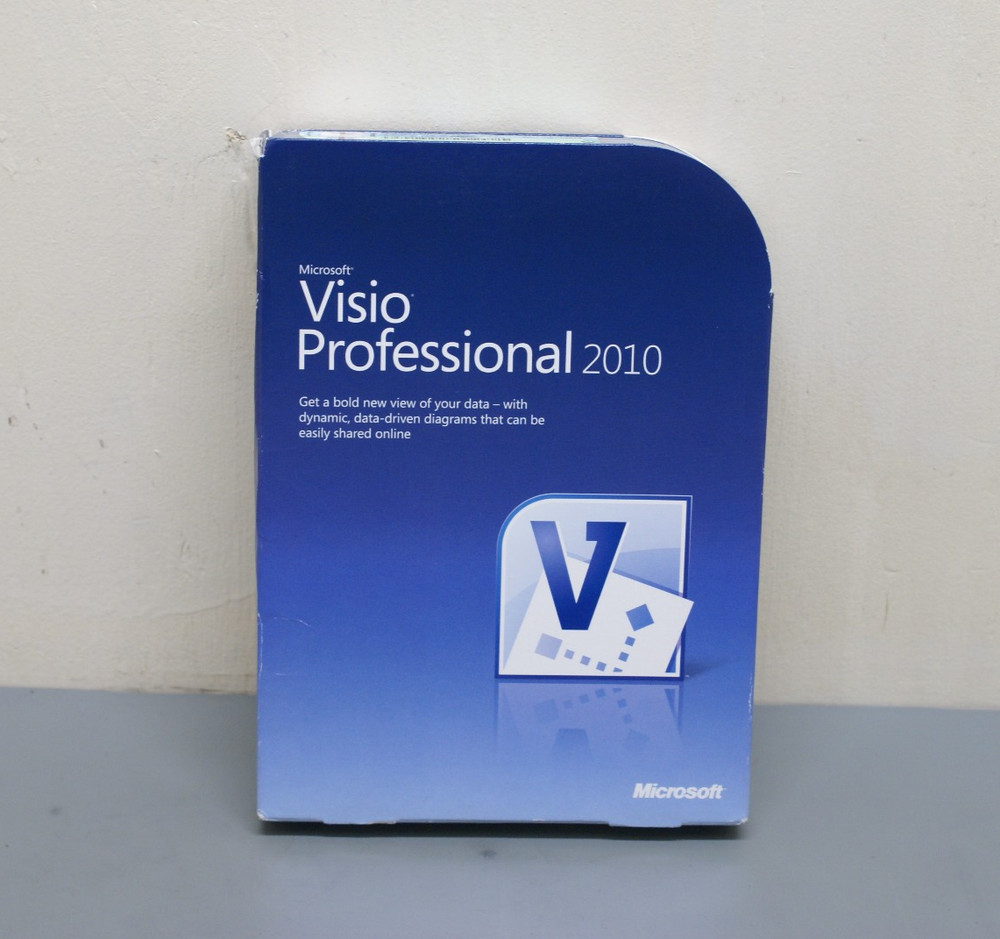 Microsoft Visio Profesional 2010 Full Version w/ Key & DVD    1L