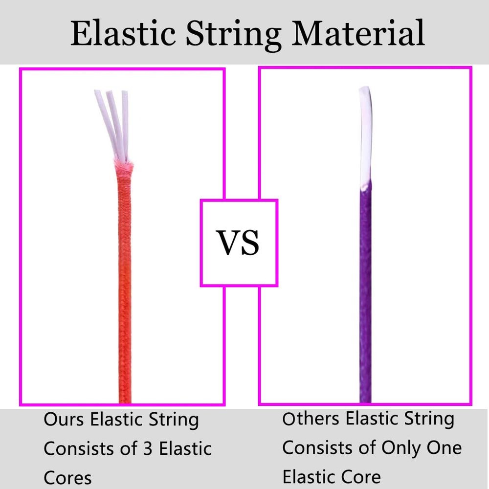 1mm Stretchy Bracelet String, Sturdy Rainbow Elastic String 164 Feet,