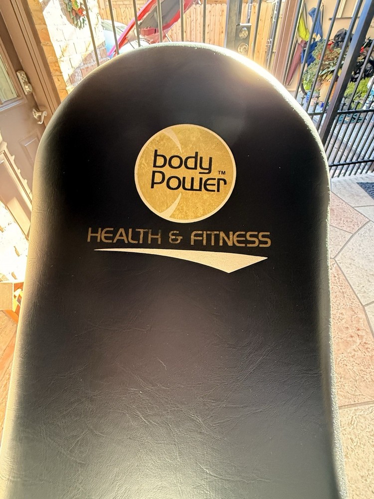 Body Power Padded Adjustable Inversion Table Black Back Gym Training