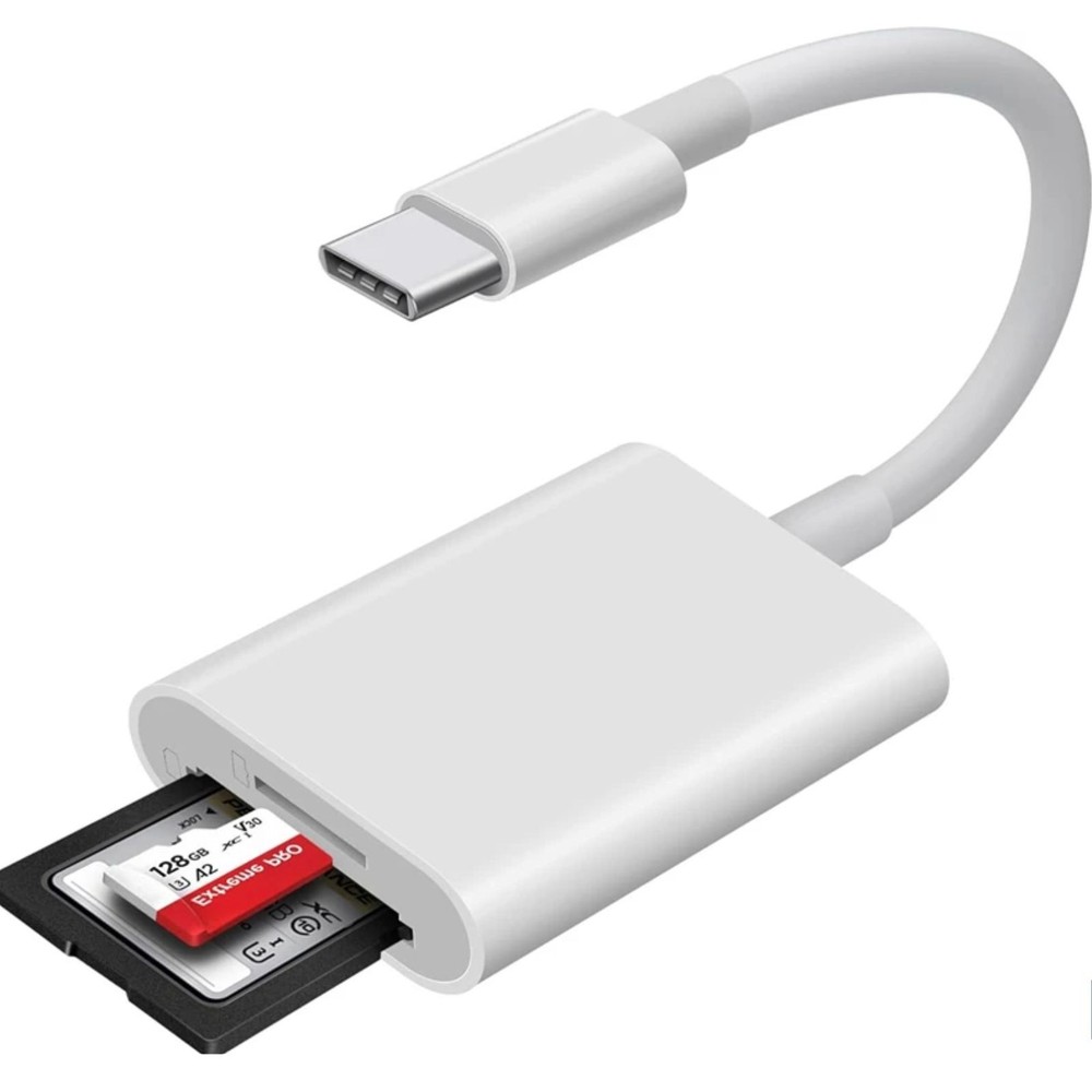 USB C SD Card Reader for Iphone 15 16/Ipad/Macbook/Mac,Type C Memory Trail Camer