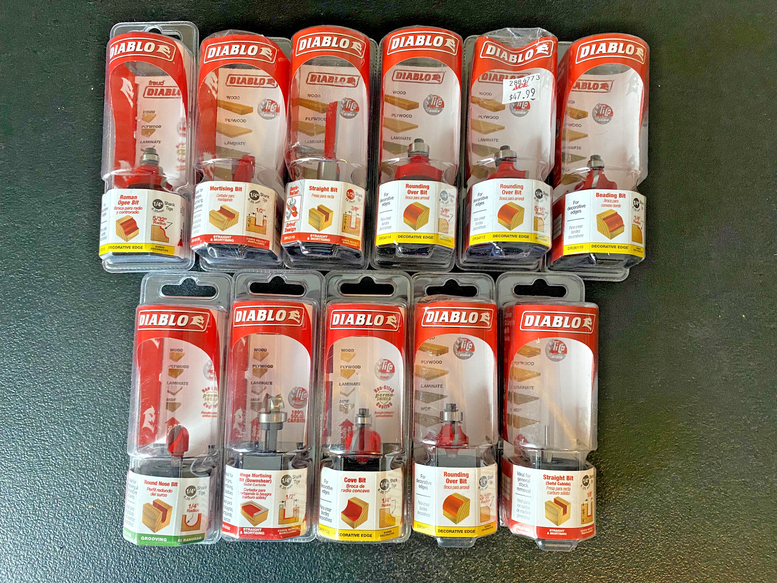 Diablo Router Bits Many Different, See Dropdown