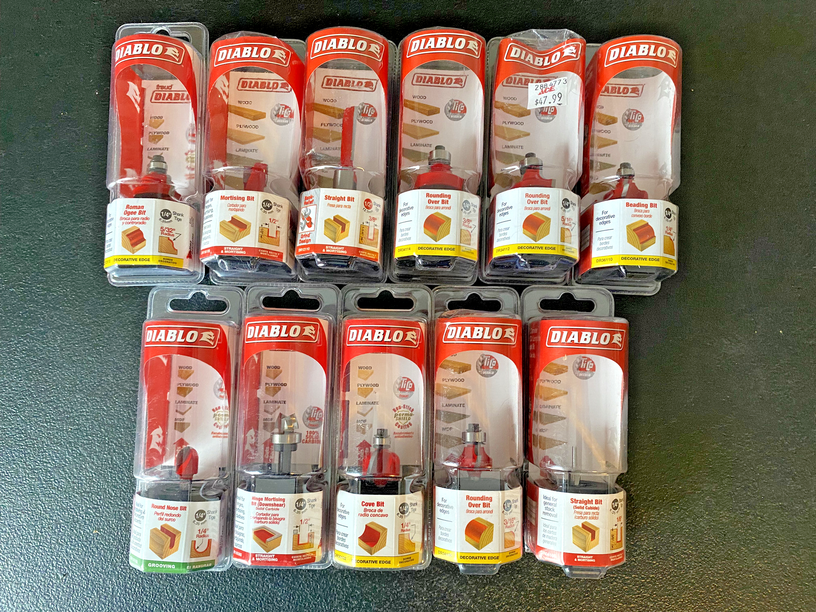 Diablo Router Bits Many Different, See Dropdown