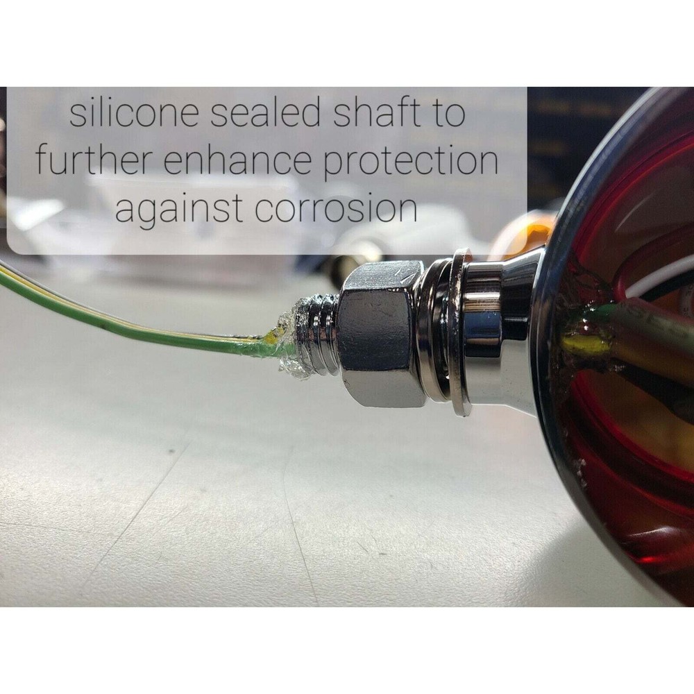 51549 18 LED Dual Function Watermelon Double Face Light Amber LED/red with clear