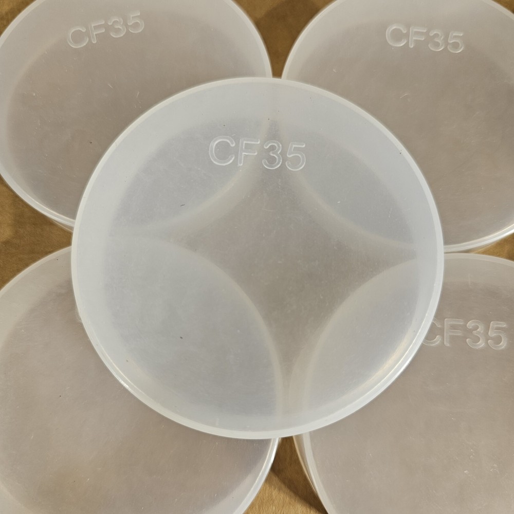 DN35CF 2.75" CF Conflat Flange Protector Cap Knife Edge Guard Plastic PE 10-Pack