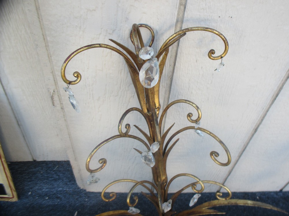 64002 Mid Century Decorator Wall Sconce with Prisms