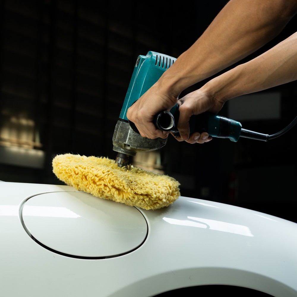 Wool Polishing Pads 7 inch Wool Buffing Pad with Hook and Loop Back