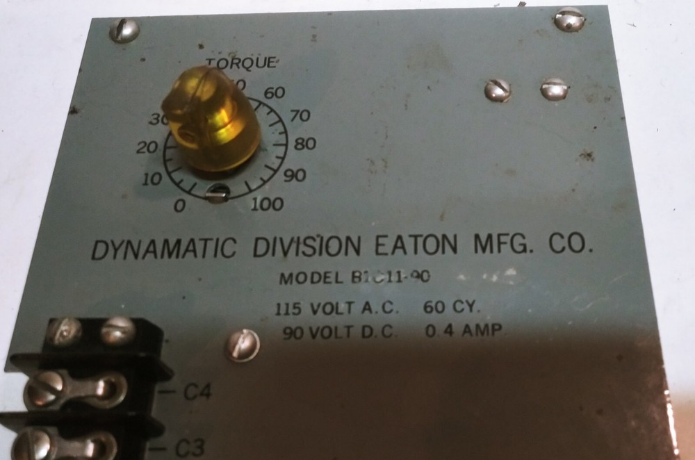 Eaton Dynamatic Adjustable Torque Control Model BiC11 90 Inv# (564)