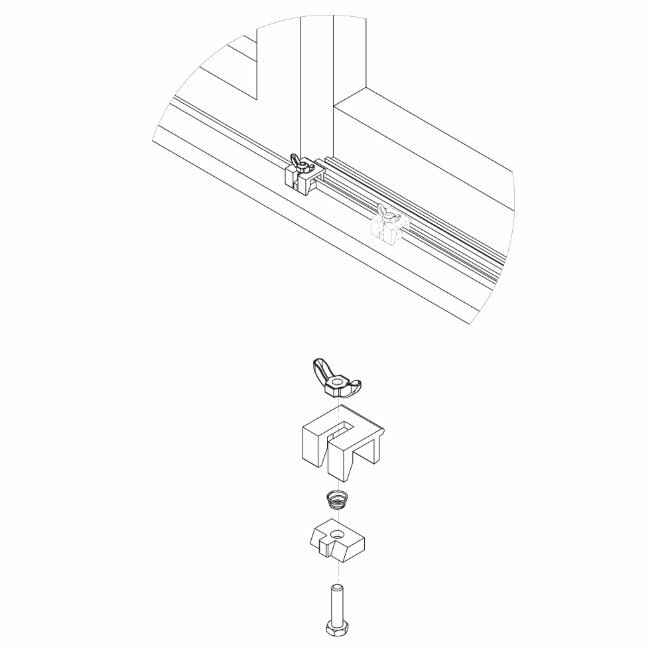 (2-Pack) Sliding Window Security Slide Stops Non-Marring Locks, First Watch 1408