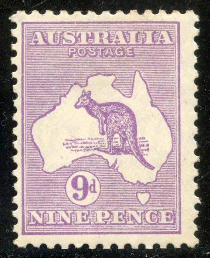 9d Roo Acsc 28A~SG108 VIOLET SM WMK MLH.