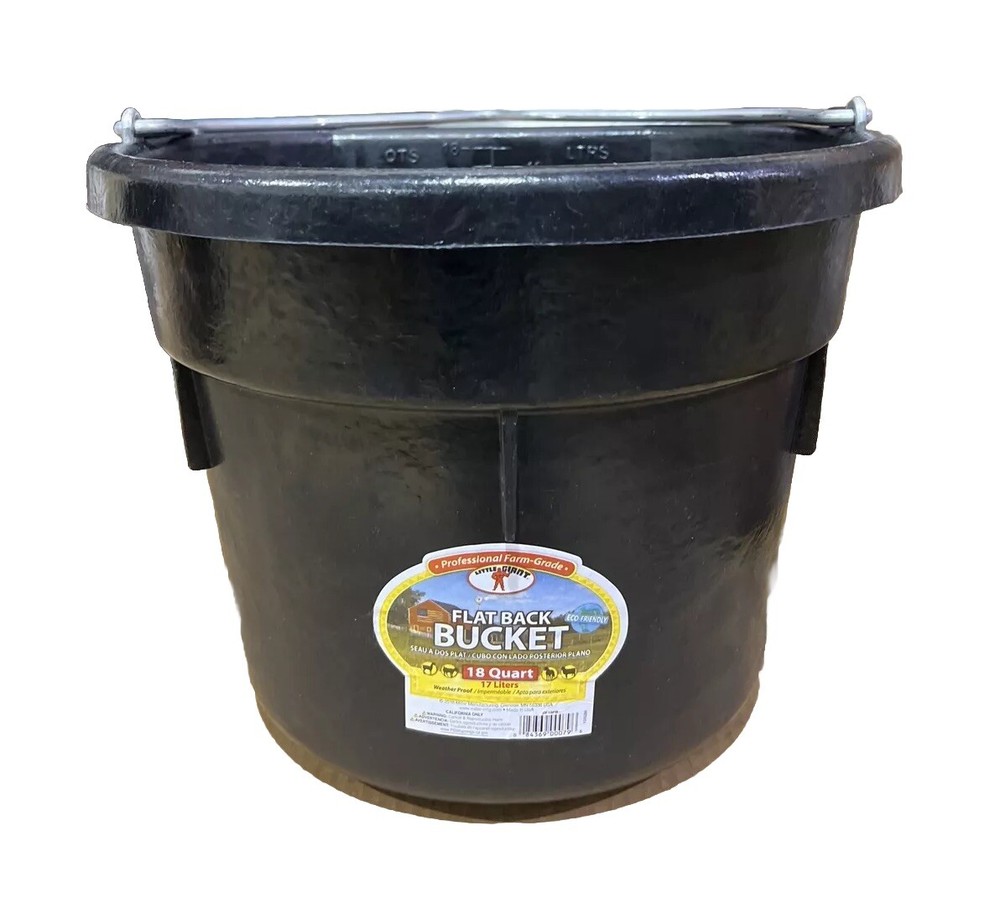 Little Giant Flat Back Bucket 18-Quart (2 PACK)