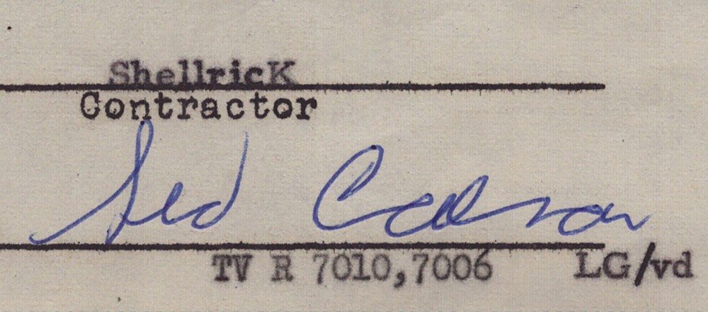 SID CAESAR - CONTRACT SIGNED 08/17/1960