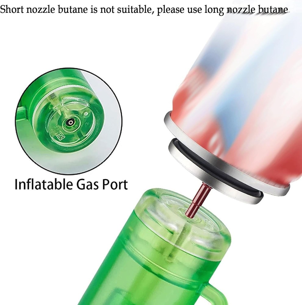 Torch Lighter, 4 Pack Green Flame Jet Lighter, Adjustable Flame Windproof Lighte