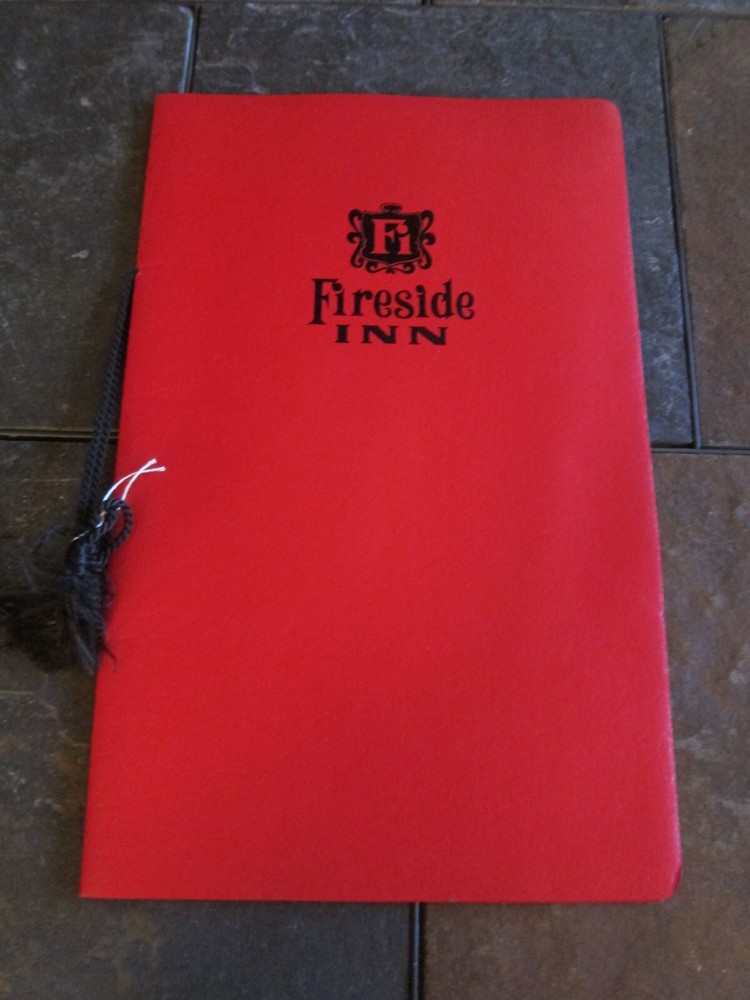 Fireside Inn restaurant Cafe Menu