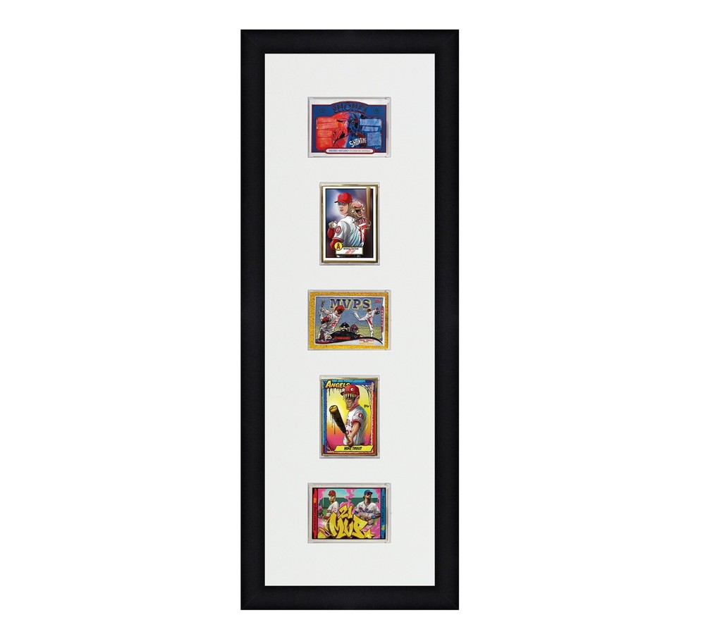 1 Touch Card Frame Display Holds (5) 1-Touch Slabs in an alternating layout