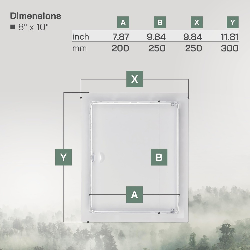 8'' x 10'' Inch Metal Access Panel - Easy Access Doors - Access Panel for Dry...