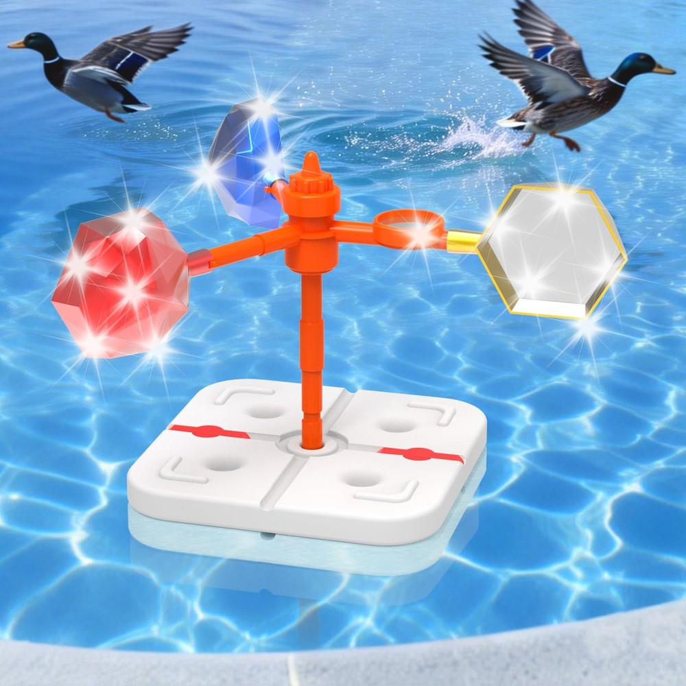 Pool Bird Deterrent Device, Floating Reflective Bird Deterrent Windmill, Keep...