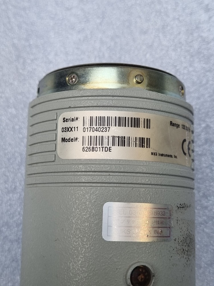 MKS Baratron 626B01TDE Capacitance Manometer Pressure Transducer Type 626