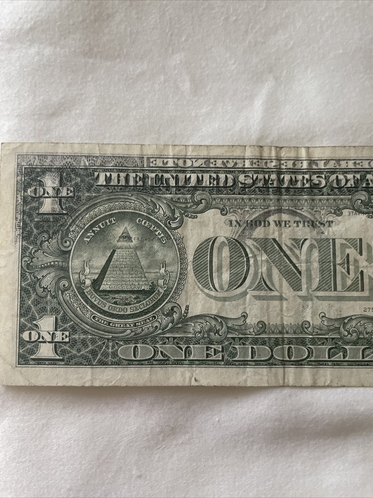 1995 $1 federal reserve note offset error