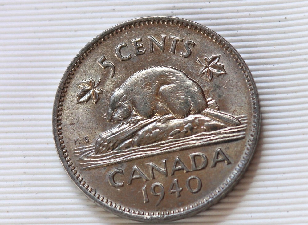 1940 Canada 5 Cents