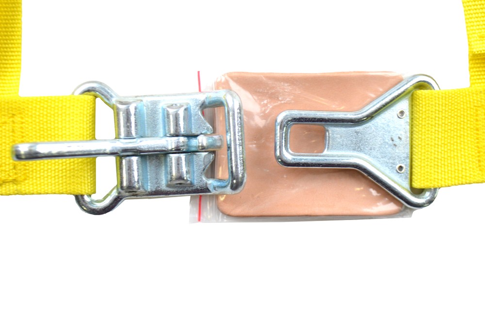 2" LATCH & LINK Y FLOOR MOUNT HARNESS. 3 POINT BUGGY BELT PULL DOWN LAPS YELLOW