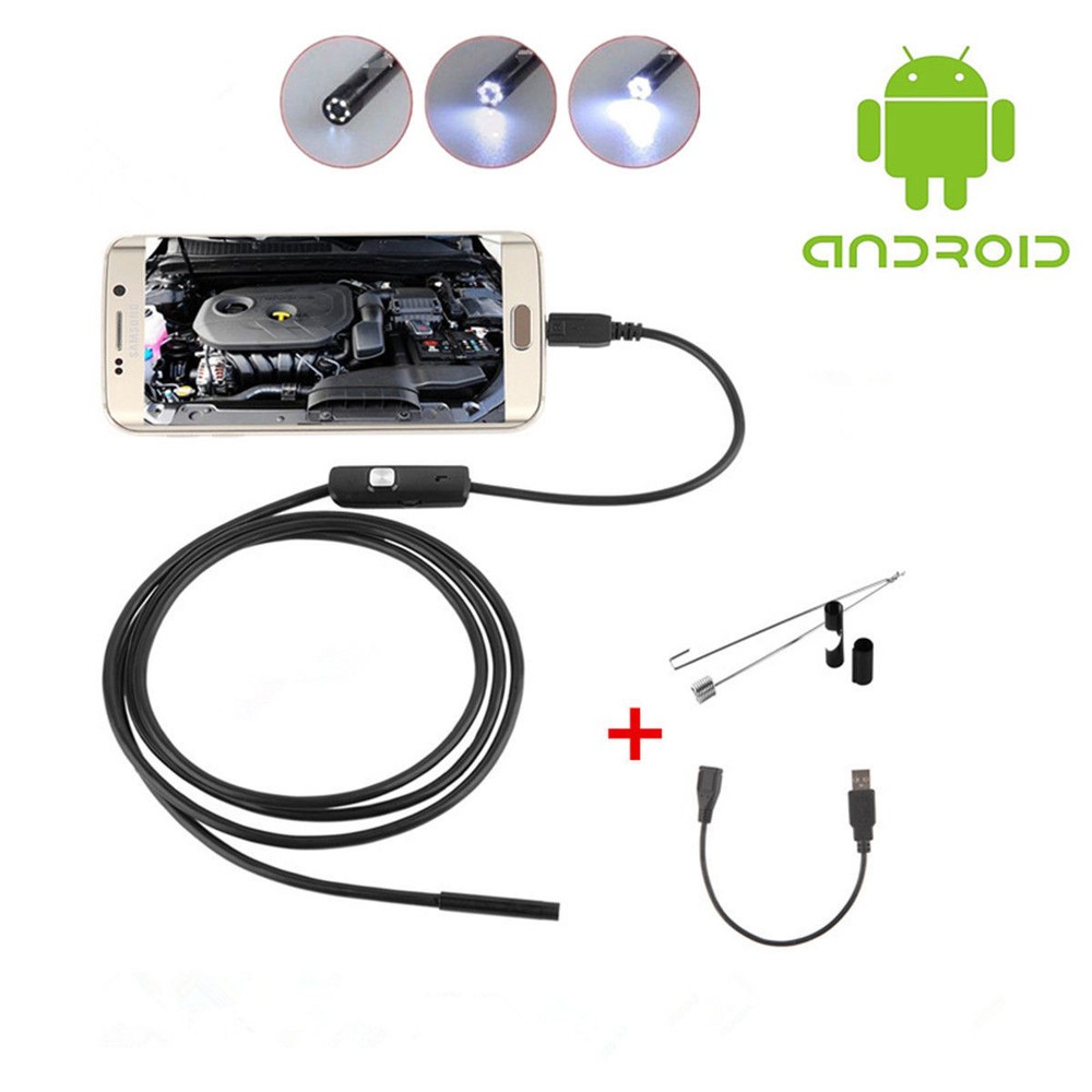 Car Engine Oil Pump Waterproof Endoscope Borescope Inspection Camera For Android