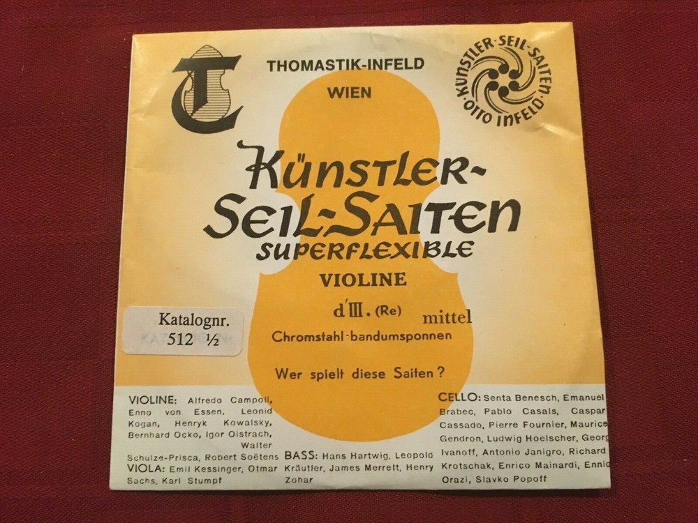 THOMASTIK INFIELD SUPERFLEXIBLE 1/2 VIOLIN D STRING - 12DH