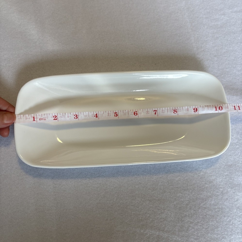 Corelle Winter Frost White Appetizer Tray Serving Dining Dish