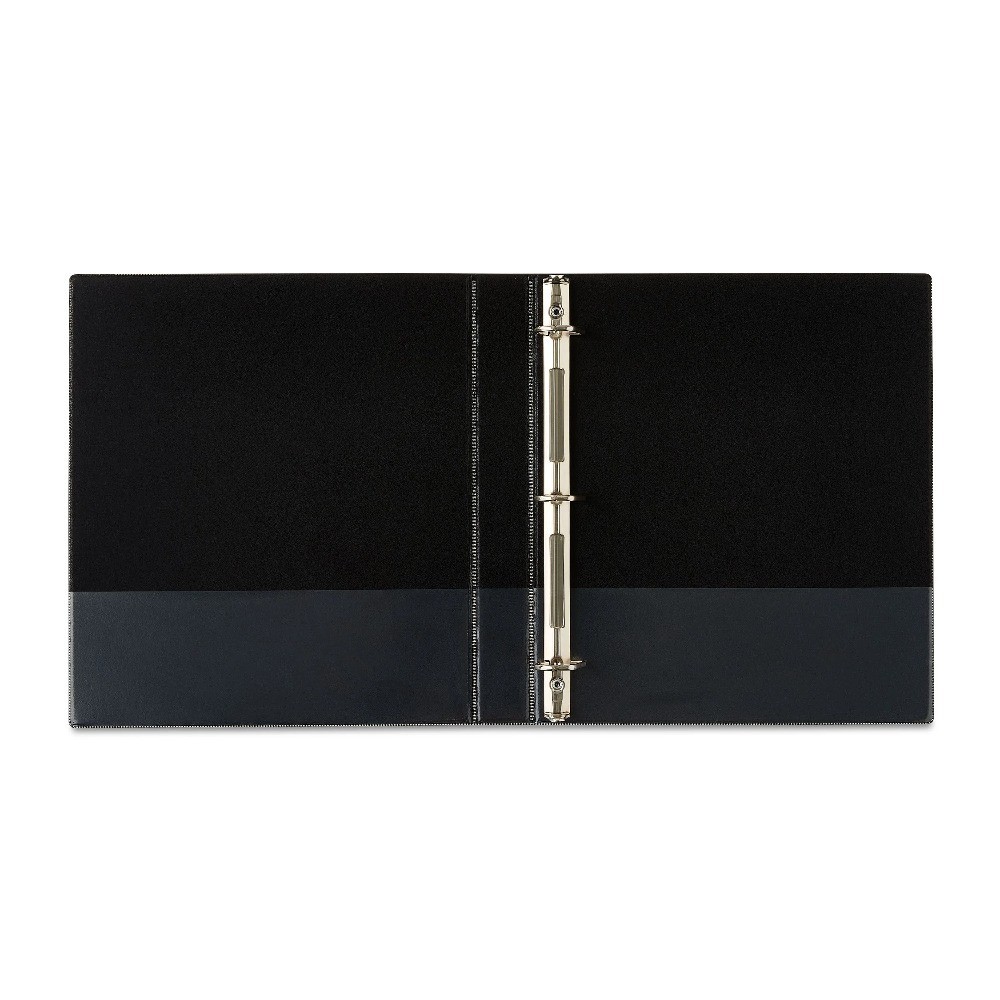 1 Inch 3 Ring Binder Black 6 Pack Durable D Ring Binder for School Office