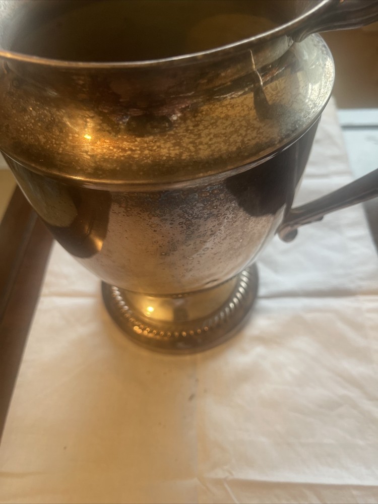 Silver Plated Pitcher , 9 Inches High ￼