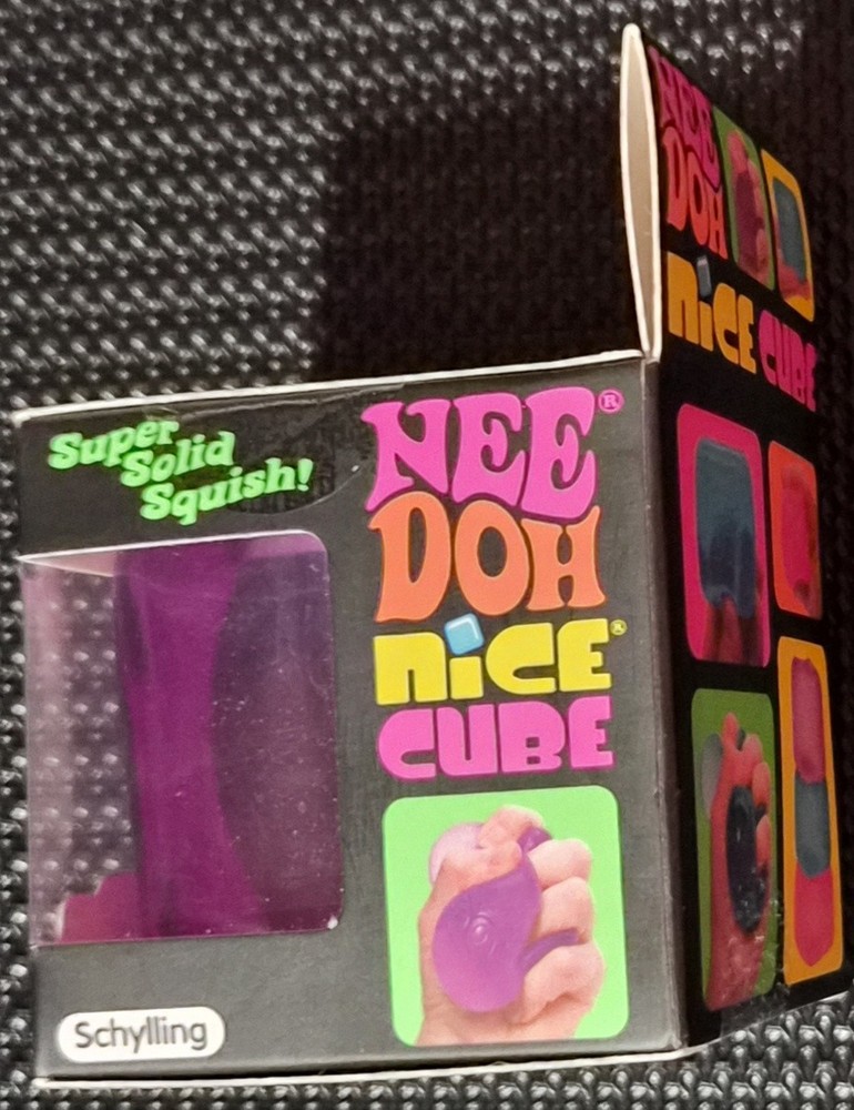 SCHYLLING NEEDOH NICE CUBE PURPLE 2.5 INCH SUPER SOLID SQUISH NIB