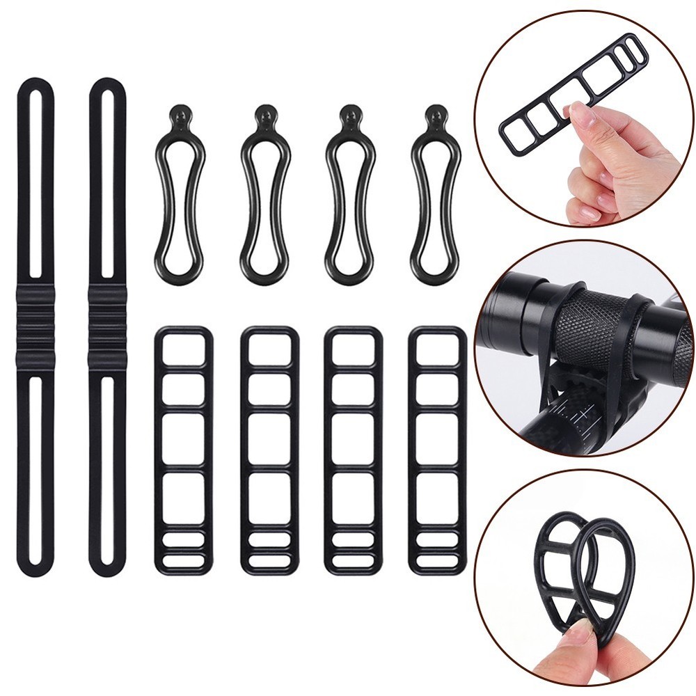 Lightweight and Compact Bike Silicone Mount Strap for Easy Light Installation