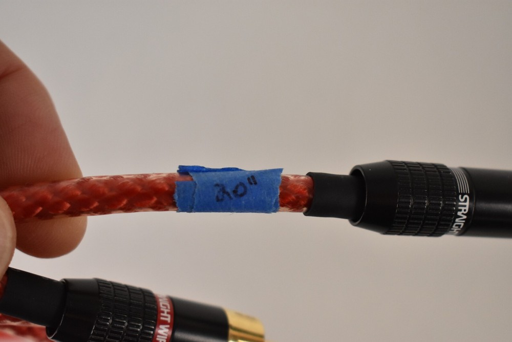 .5m Pair RCA Straight Wire LSI Encore Audio Interconnect Cables