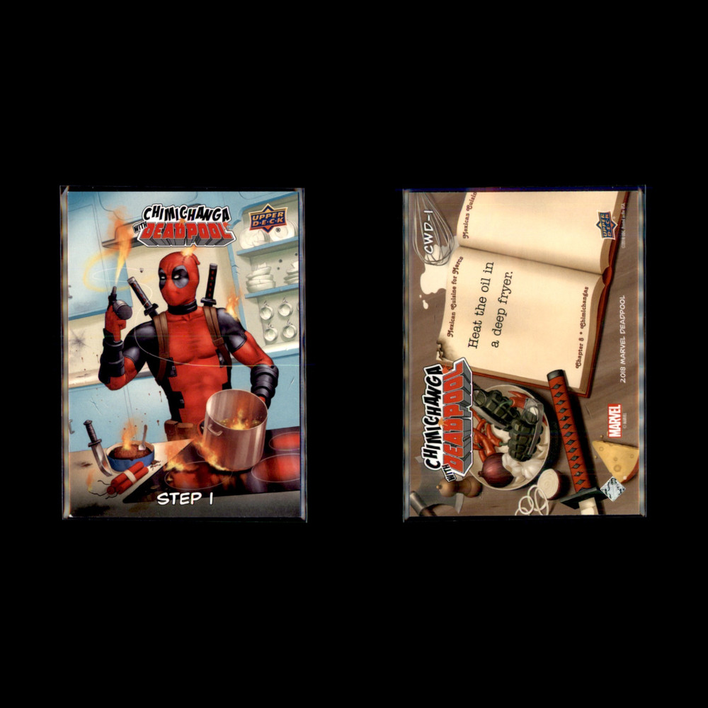 2019 Upper Deck Marvel Chimichangas with Deadpool Complete Set 8 Cards Inserts