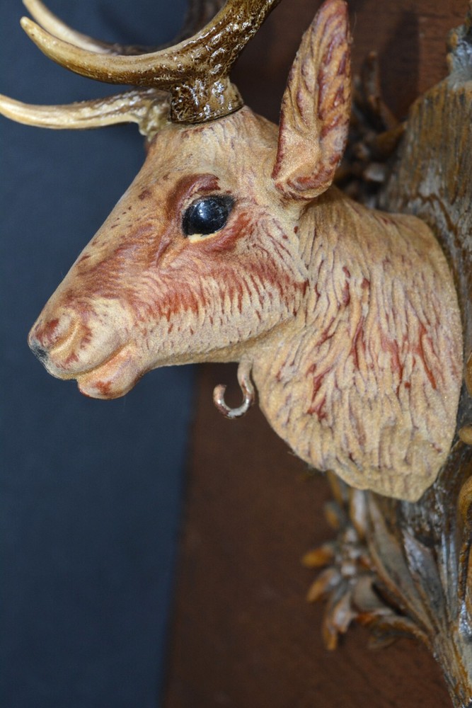 VTG Velvet Plastic Wall Hanging ELK