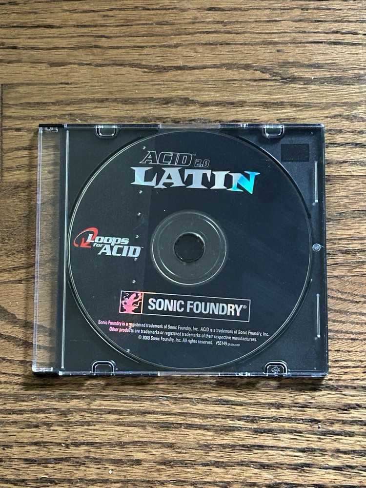 Sonic Foundry Latin Loops For Acid Sound Library Sampling CD Percussion Samples